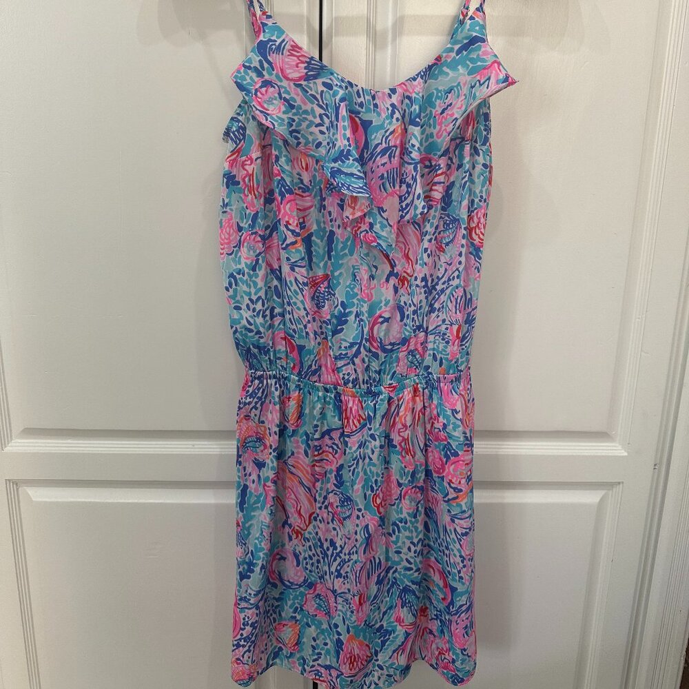 Lily Pulitzer Romper with Skirt Women's Size XS Adjustable Straps Multicolored